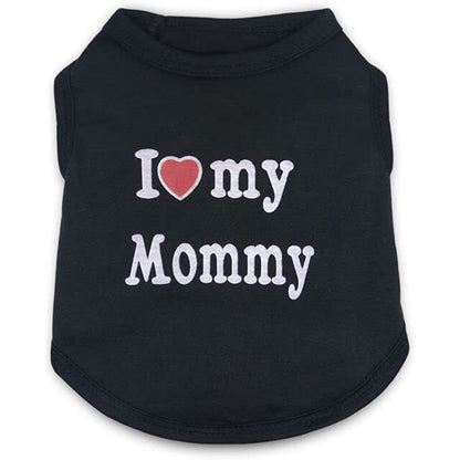 Adorable Summer Tank Top For Your Precious Puppy - I Love My Mommy!