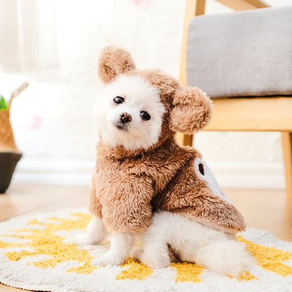 Pet Warm Teddy Bear Costume, Dog & Cat Pet Costumes